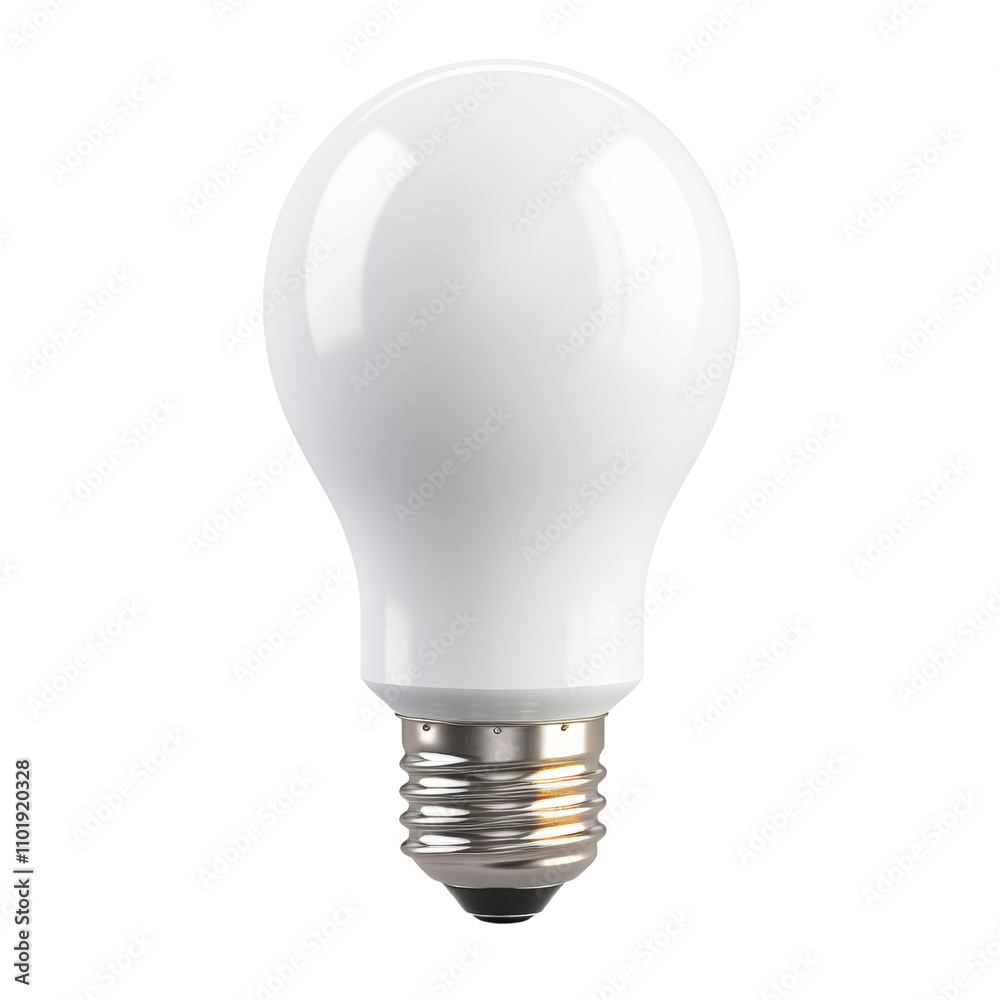 soild white light bulb isolated on transparent background cutout soild white light bulb isolated on transparent background cutout