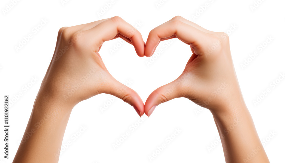 hands sign heart isolated on transparent background cutout hands sign heart isolated on transparent background cutout