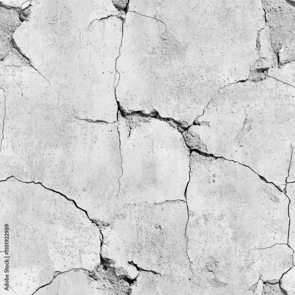 Cracked Concrete Wall Texture Background