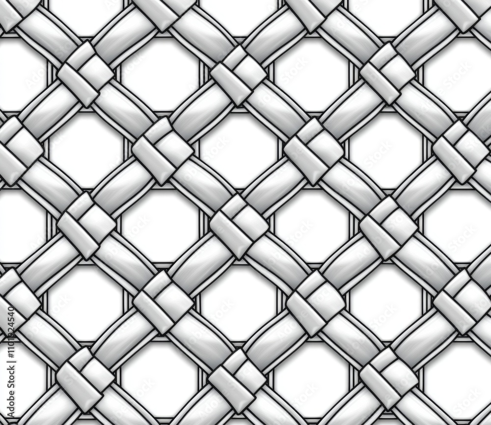 A modern seamless geometric pattern with simple abstract lines forming a lattice. A stylish background featuring repeating elements.