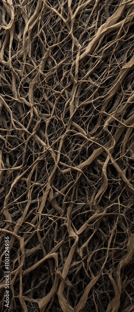 Abstract view of wooden cortex with twisted patterns, tree, intricate Abstract view of wooden cortex with twisted patterns, tree, intricate