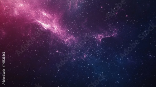 Cosmic Nebula in Pink and Blue Hues 