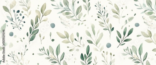 Wallpaper Mural A modern botanical banner with transparent tree leaves, perfectly suited for wallpaper design, decor, print, and interior design. Torontodigital.ca