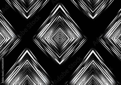 Abstract backdrop featuring a seamless dazzle camouflage design photo