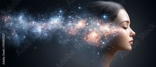 Woman with Stars in Her Hair.