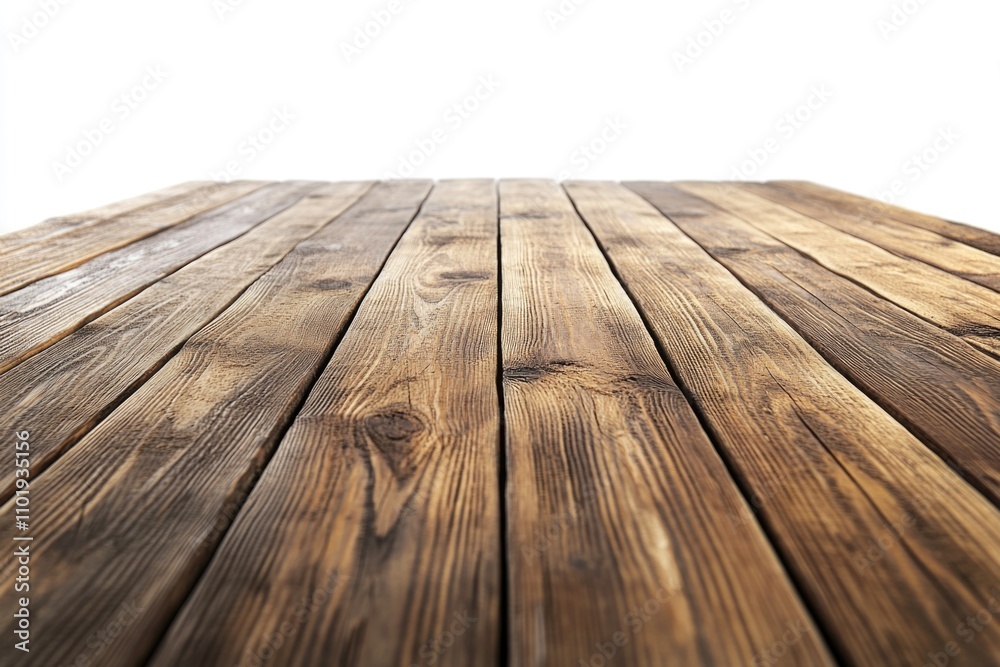 A simple wooden table set against a clean white background A simple wooden table set against a clean white background
