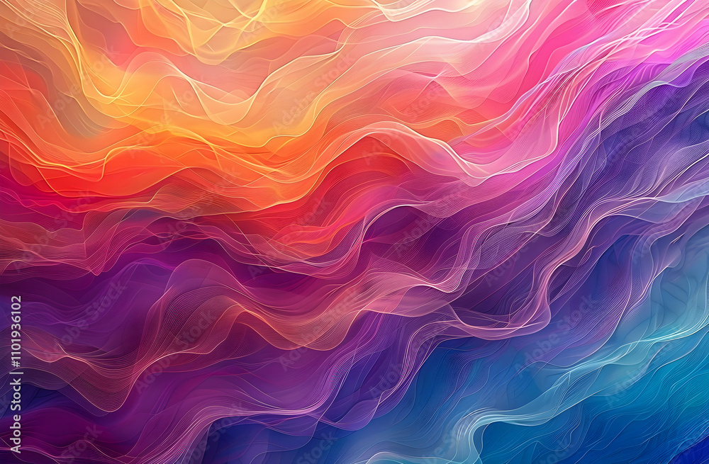 Colorful abstract background with wavy lines and waves. Abstract wallpaper design concept. Colorful abstract background with wavy lines and waves. Abstract wallpaper design concept.