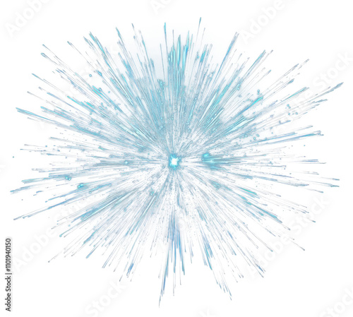 Colorful fireworks element PNG transparent photo