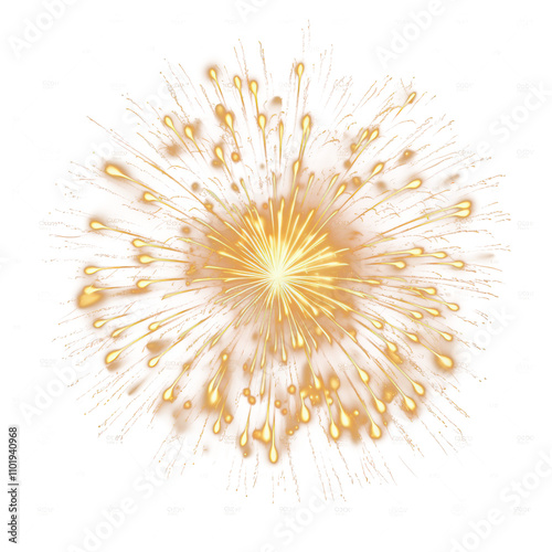 Colorful fireworks element PNG transparent