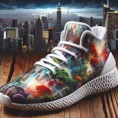 Fusion Sneakers Sneakers that incorporate multiple images of nat