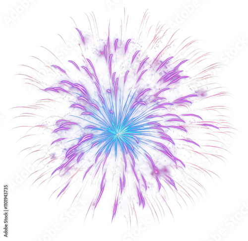 Colorful fireworks element PNG transparent photo