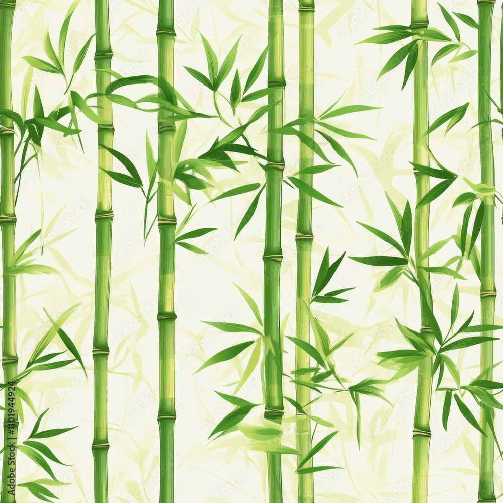 Obraz premium Elegant Bamboo Pattern Design