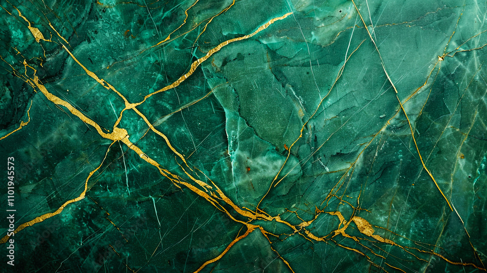 Luxury shade green on white marble with gold mineral marble and a few gold line inside background Luxury shade green on white marble with gold mineral marble and a few gold line inside background