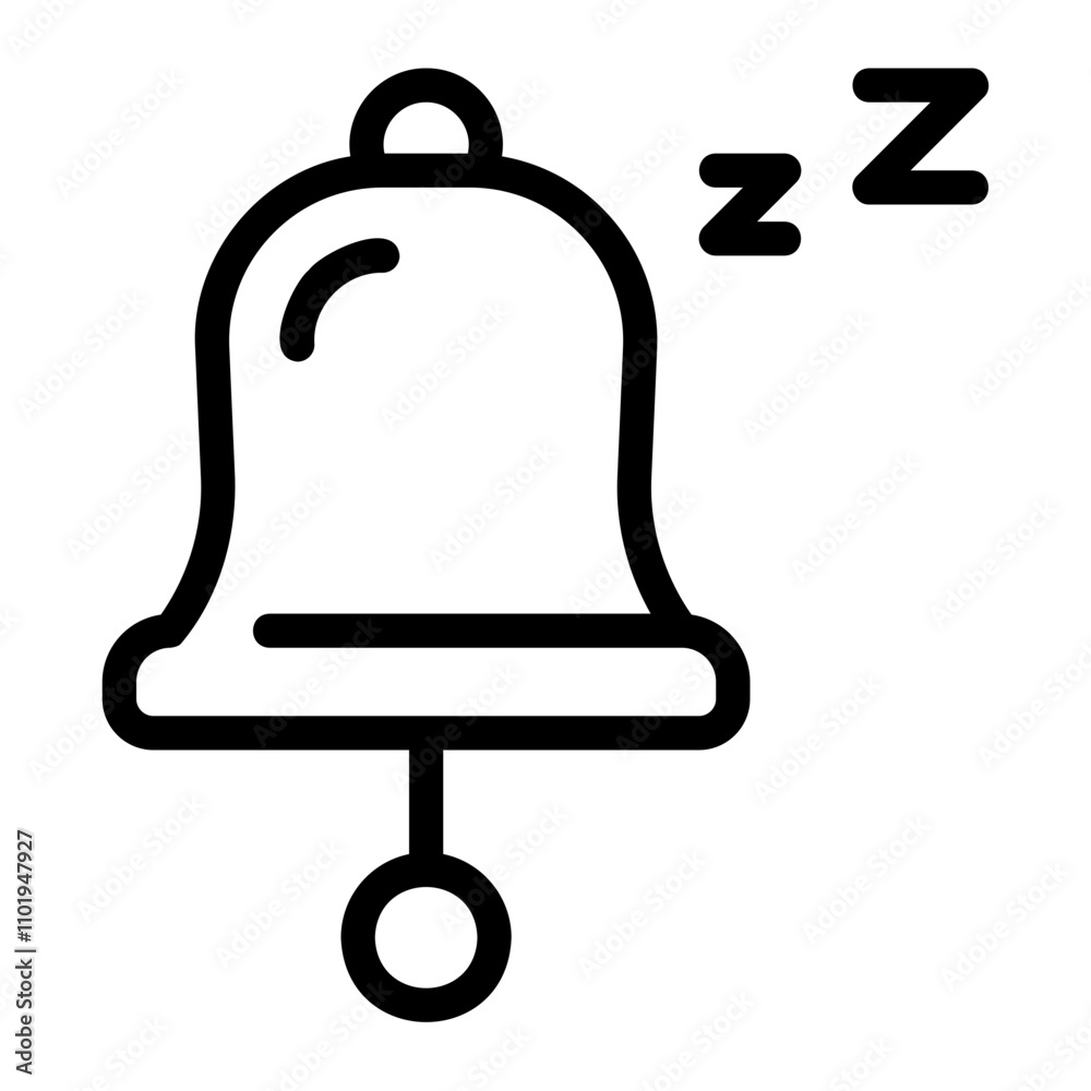 time to sleep line icon time to sleep line icon