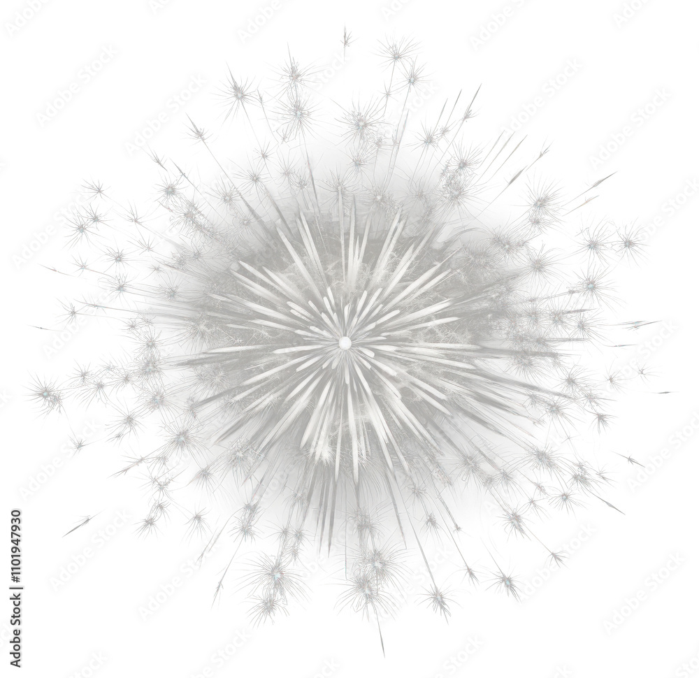 Fototapeta premium Colorful fireworks element PNG transparent