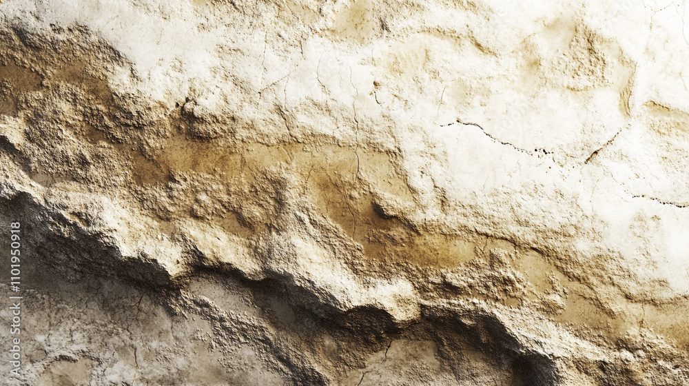 Fototapeta premium Textured geological surface showcasing natural rock formations and earthy tones