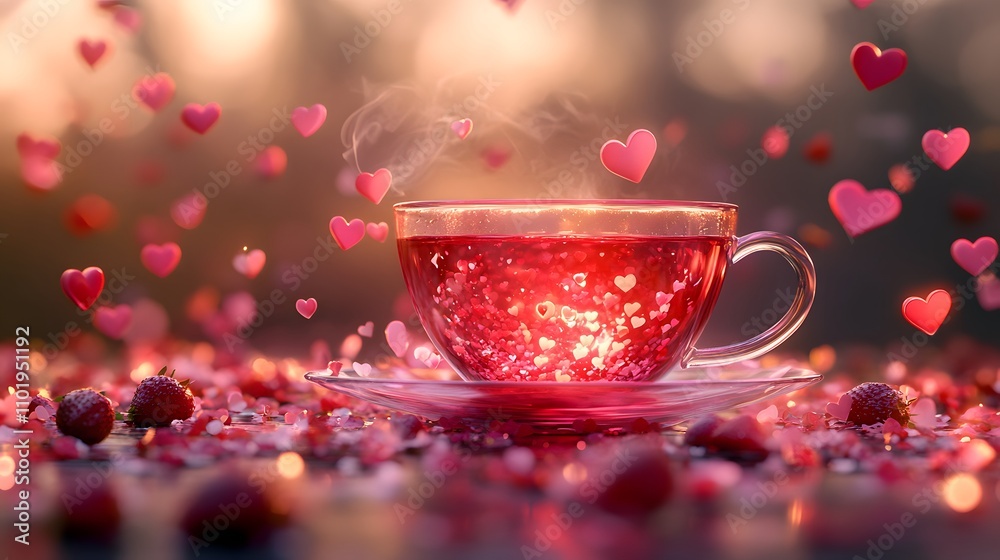 a cup of tea for valentine's day