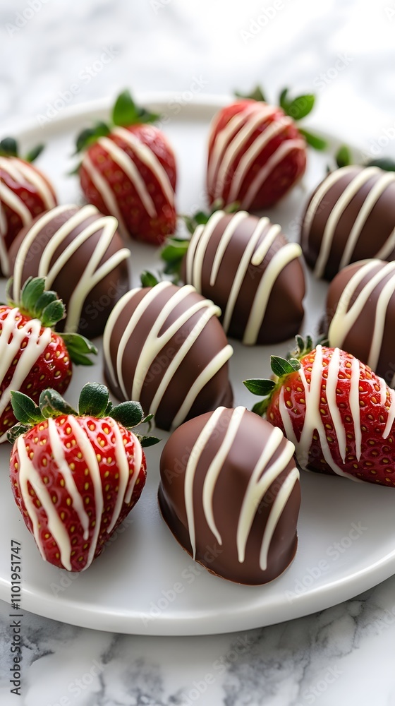 strawberries covered in milk and white chocolate strawberries covered in milk and white chocolate