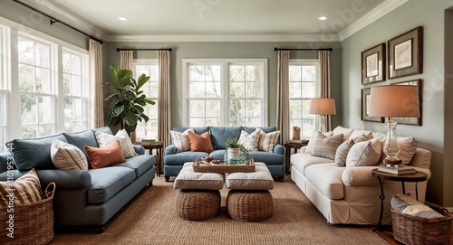 Family rooms with cozy couches soft throw pillows and relaxed casual decor