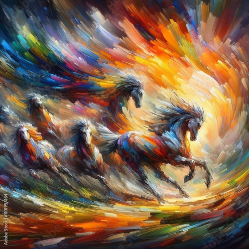 Impressionism Loose brushstrokes capture the essence and movemen