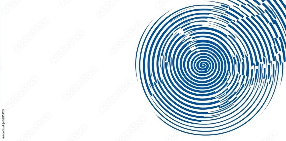 The design showcases a blue background adorned with white circular rings that have a faded, distressed vintage grunge look, complemented by an ancient geometric patterned paper. The design showcases a blue background adorned with white circular rings that have a faded, distressed vintage grunge look, complemented by an ancient geometric patterned paper.