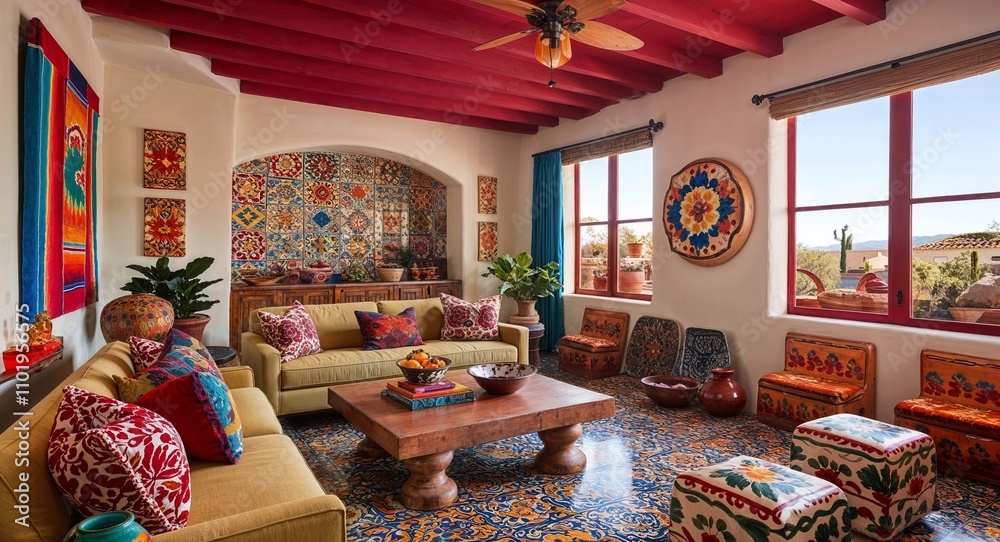 Mexican inspired rooms with bold colors Talavera tiles and handcrafted decor Mexican inspired rooms with bold colors Talavera tiles and handcrafted decor
