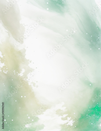 abstract background - abstract white and light green background - Generative AI