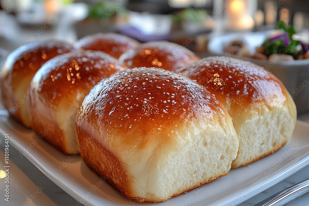 Golden Brown, Freshly Baked Dinner Rolls - Perfect for Any Meal Golden Brown, Freshly Baked Dinner Rolls - Perfect for Any Meal
