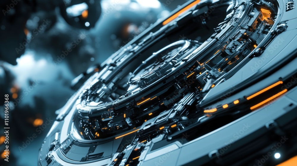 Futuristic Machine Detail Futuristic Machine Detail