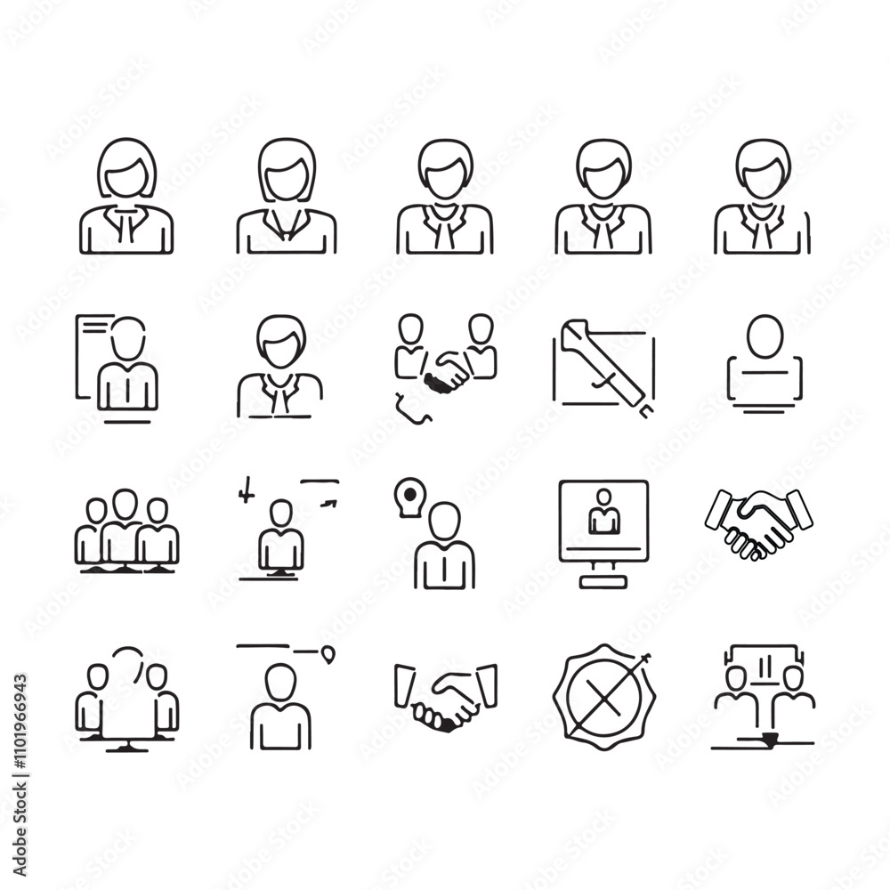 Minimalist Icon Design Collection for Digital Interfaces Minimalist Icon Design Collection for Digital Interfaces