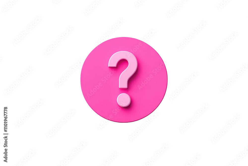 Colorful question mark symbol on a pink background, perfect for inquiries and curiosity. transparent background. Colorful question mark symbol on a pink background, perfect for inquiries and curiosity. transparent background.