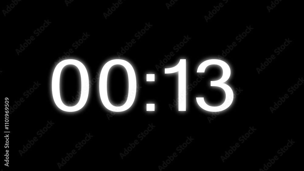 Countdown timer clock number. Countdown timer clock number.