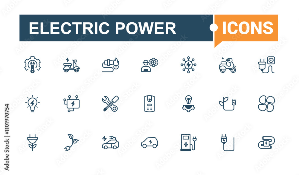 Electrical Power line icon collections. Contains related to wind, bulb, auto, car, vehicle, ecology, lightning and more. Thin outline icons pack. Vector outline and solid icons collection. Electrical Power line icon collections. Contains related to wind, bulb, auto, car, vehicle, ecology, lightning and more. Thin outline icons pack. Vector outline and solid icons collection.