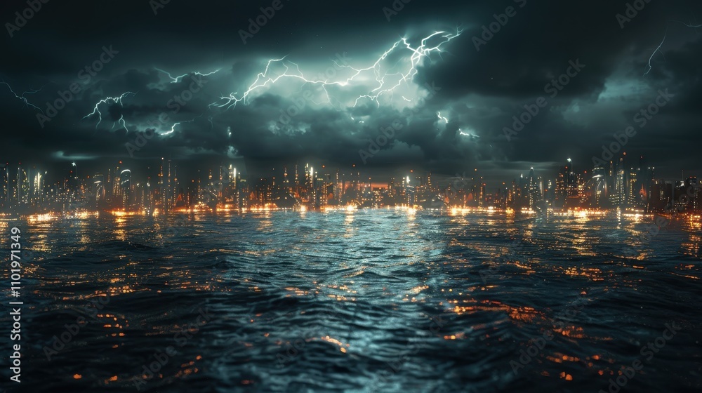 The abstract nature of lightning is captivating. Dark clouds and rain complete the dramatic picture. The abstract nature of lightning is captivating. Dark clouds and rain complete the dramatic picture.