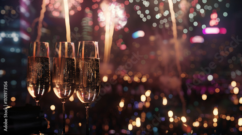 Festive Champagne Celebration
