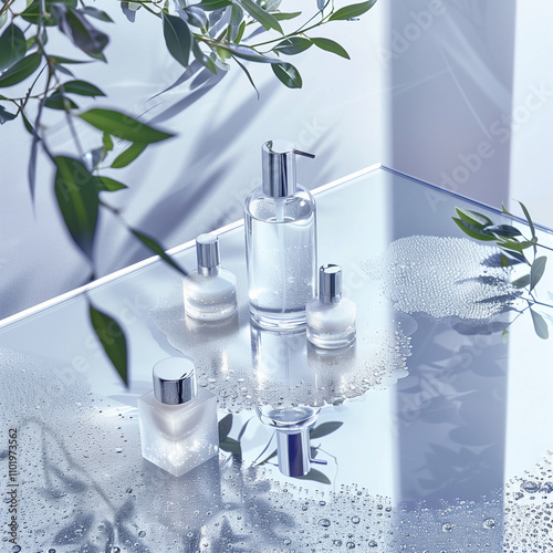 Perfume Bottles with Nature Decor