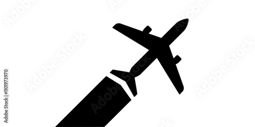 Plane take off icon. Plane icon