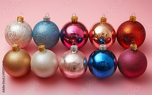 Group of Colorful Ornaments.