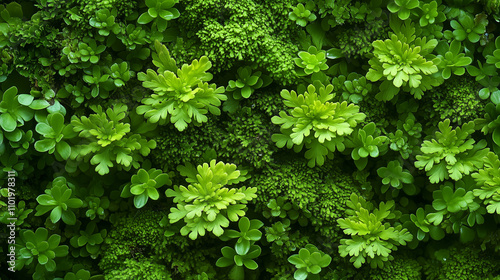 Lush Greenery with Sunlight Through Leaves