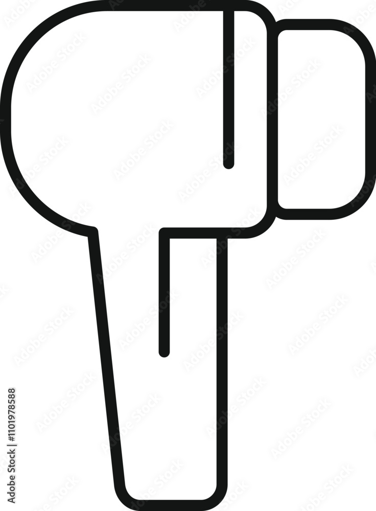 Electric shaving machine icon, outline style, suitable for web and print Electric shaving machine icon, outline style, suitable for web and print