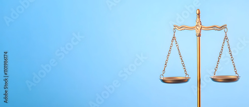 Justice scales symbolizing equity in law studio setting legal concept minimalist environment focused viewpoint for ethical reflection photo