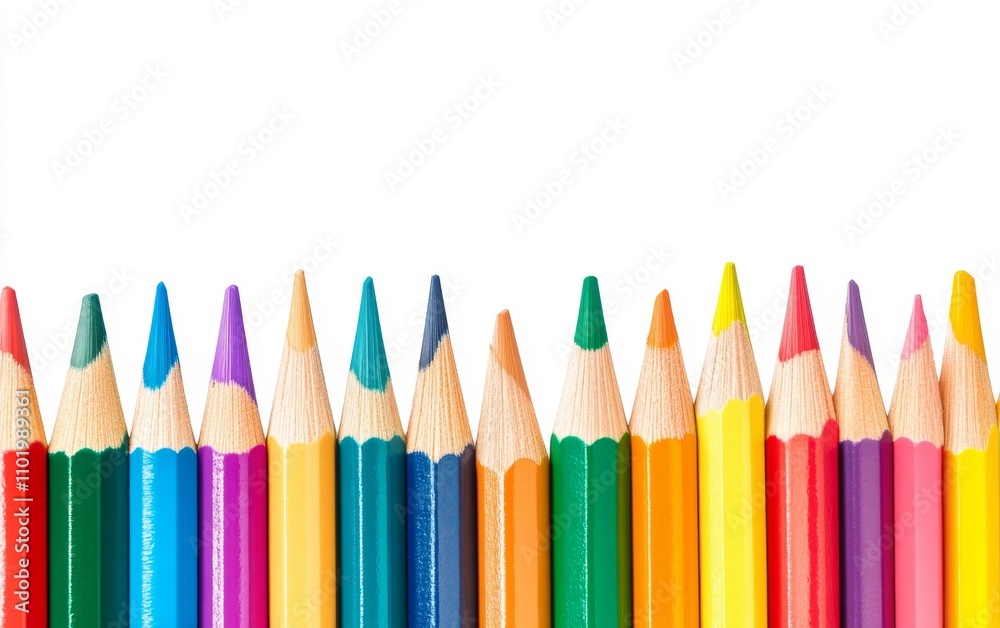 Color pencils isolated on white background Color pencils isolated on white background
