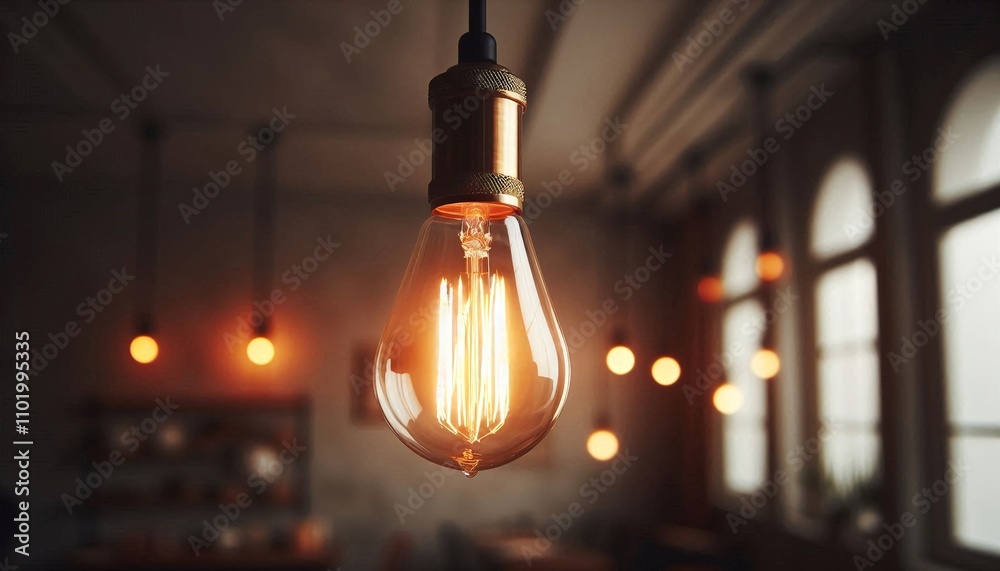 A light bulb with a glowing light inside of it A light bulb with a glowing light inside of it
