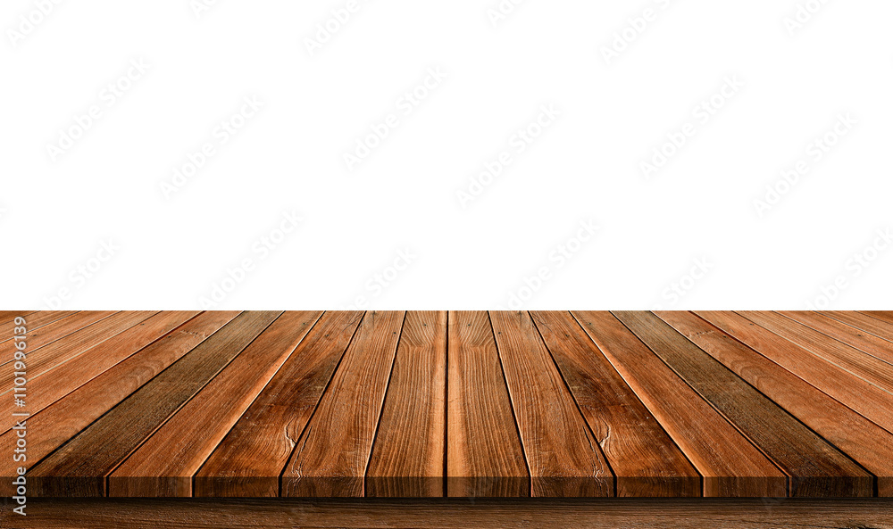 old wooden table on white background. old wooden table on white background.
