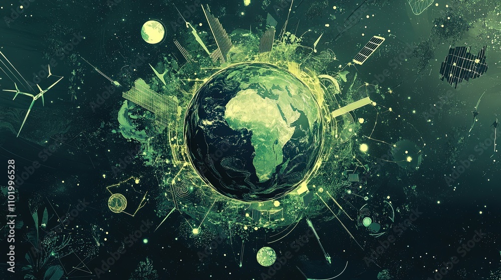 Obraz premium graphic resource for net zero