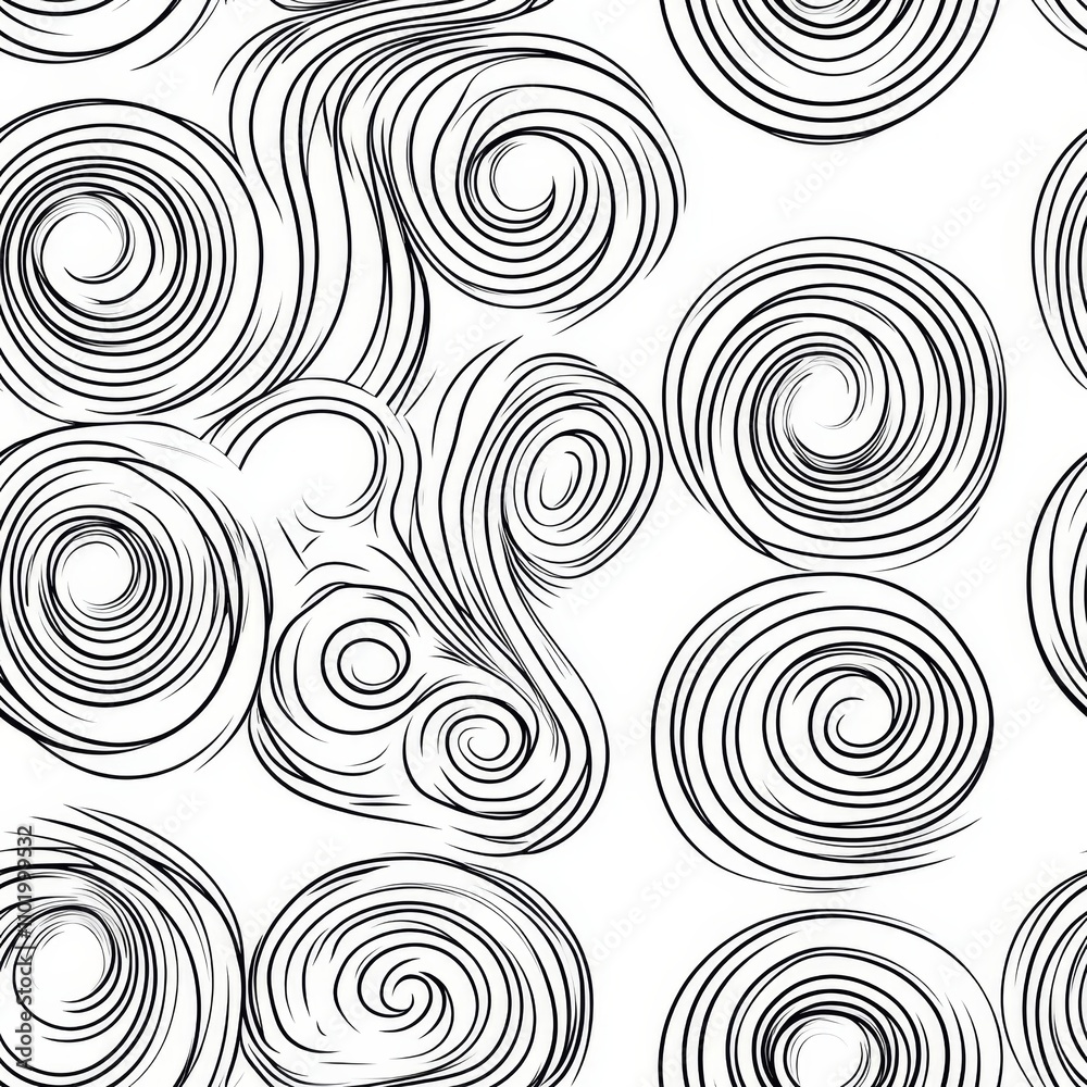 Abstract Spiral Pattern Design