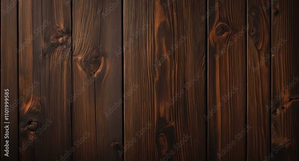 Detailed view of rustic wooden planks with natural grain patterns and knots, showcasing warm tones and earthy textures. Detailed view of rustic wooden planks with natural grain patterns and knots, showcasing warm tones and earthy textures.