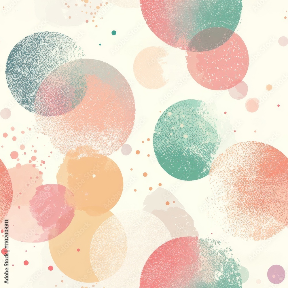 Pastel Circle Pattern Graphic Design Pastel Circle Pattern Graphic Design