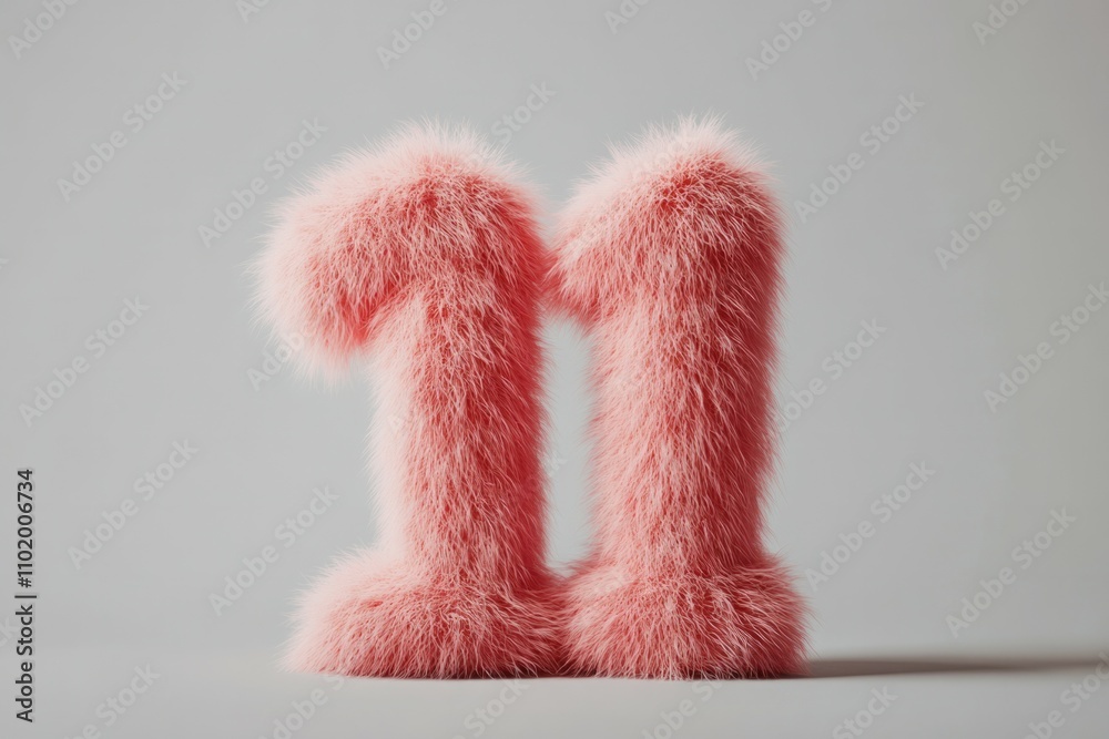 3d hairy fluffy font number 1, furry alphabet, pink number 1, one isolated white background 3d hairy fluffy font number 1, furry alphabet, pink number 1, one isolated white background