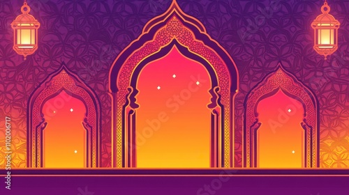 Magnificent Moroccan Arches at Sunset